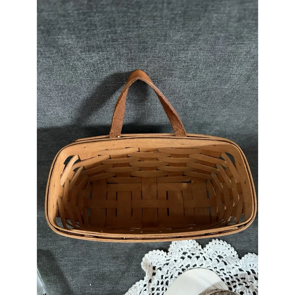 Vintage Longaberger Small‎ Hanging Wall Basket Curated Vignette